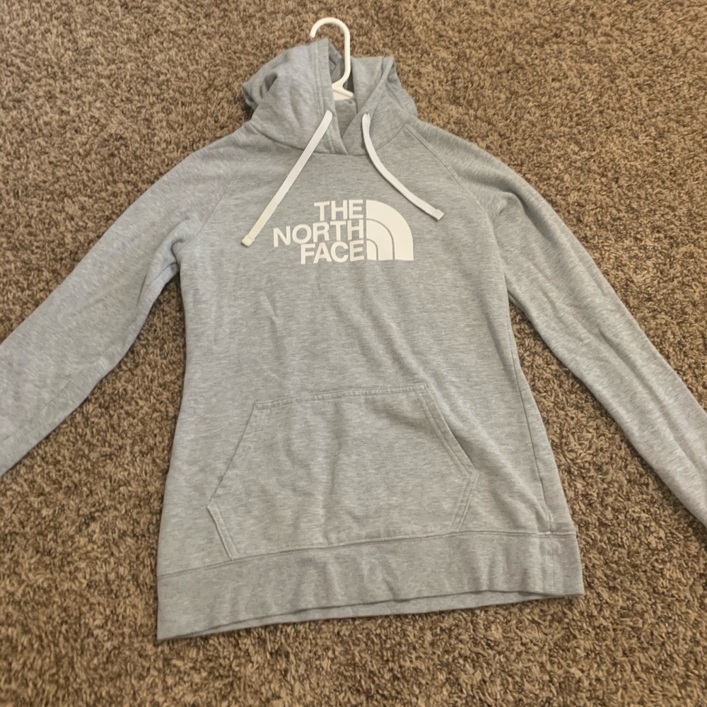 Women’s Grey North face Hoodie. Size Small